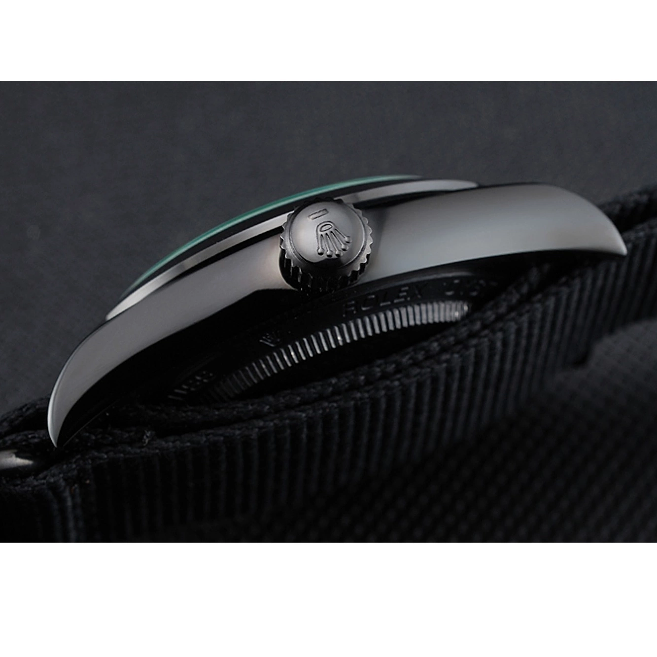 Aaa fake watches 622000 Bamford Strap Nylon Milgauss Rolex Black 0629
